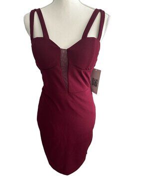 ENDLESS SUNDAE Burgundy Cocktail Dress Sz M NEW New with tags